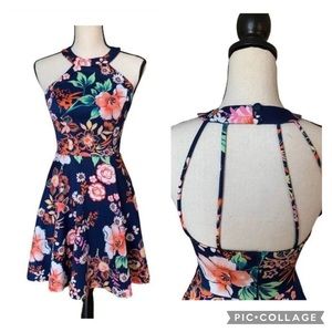 B Darlin Vibrant Floral print dress